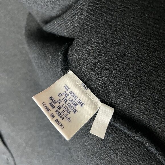 Laurie B. Black Cardigan Vintage Medium​​ - Picture 4 of 6